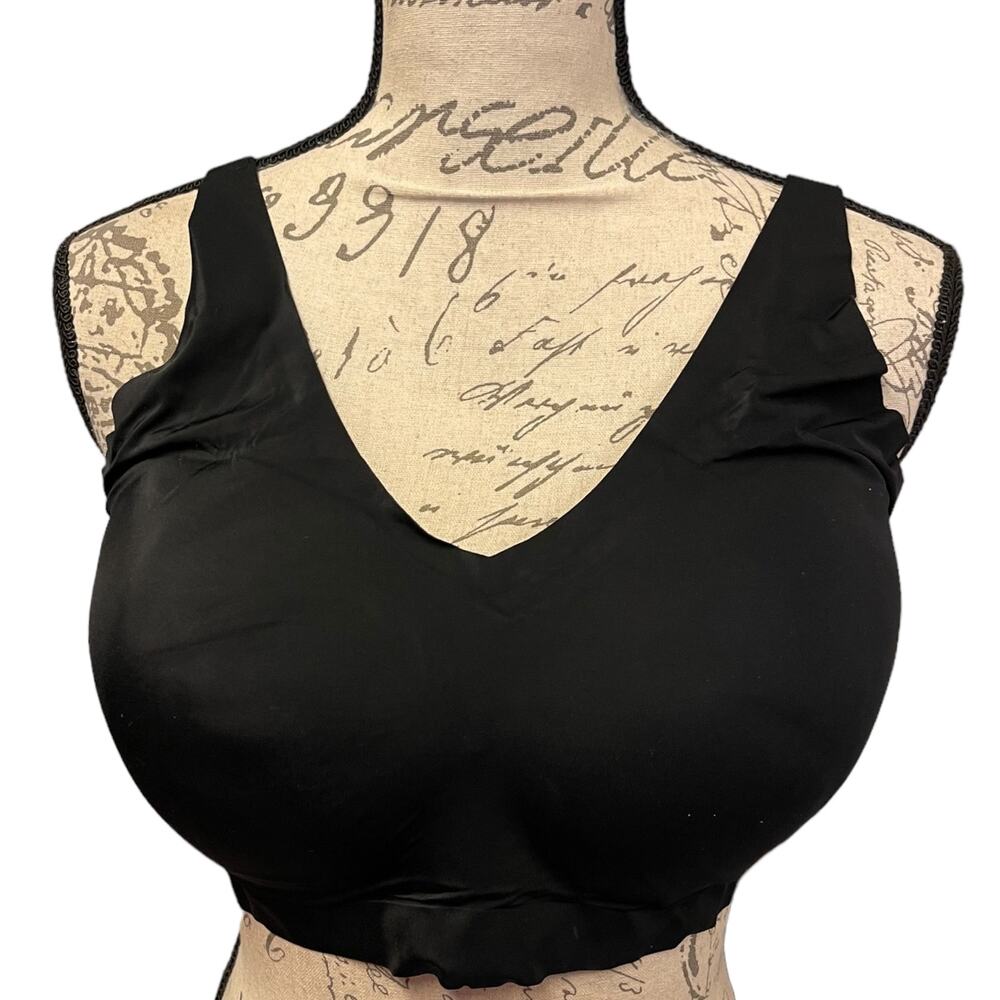 Pretty Well Black Full Coverage Padded Wireless Bra 2XL